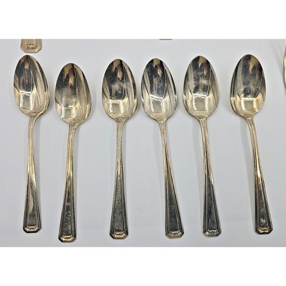 Wm. A. Rogers 25 Piece Nickel Silver Flatware Spoons Forks Knives Replacements - Picture 5 of 13